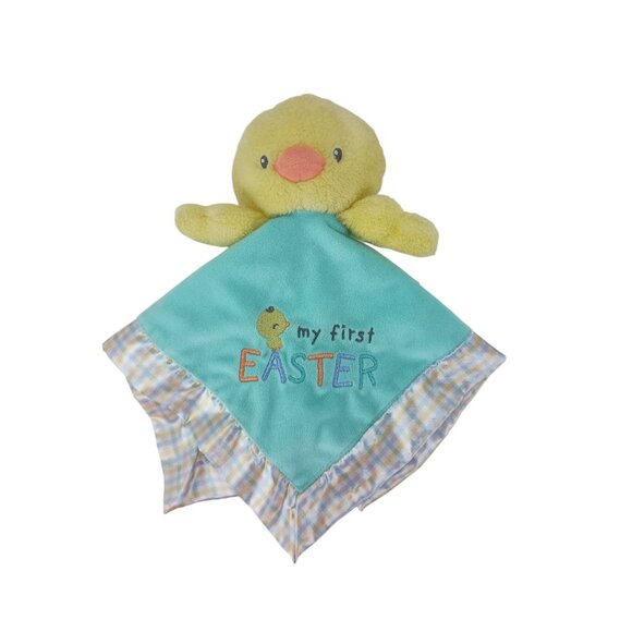 Magic Years My First Easter Chick Duck Baby Rattle Secrity Blanket Lovey 12" - Picture 1 of 9